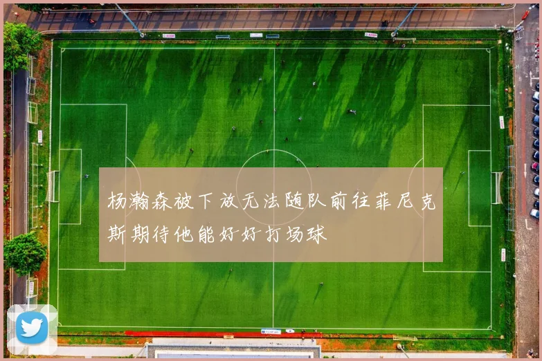 杨瀚森被下放无法随队前往菲尼克斯期待他能好好打场球